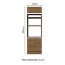 Ver imagem 3 de Torre Quente Armário de Cozinha 70 cm 3 Portas Rustic Glamy Madesa
