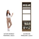 Ver imagem 7 de Torre Quente Armário de Cozinha 70 cm 3 Portas Rustic Glamy Madesa