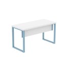Ver imagem 1 de Mesa Escritório 1340x600x750mm M1340pe40tub Branco-azul Dali