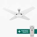 Ver imagem 5 de Ventilador de Teto Com Controle Remoto Natuvent Callis No Light 4 Pás Madeira Branco 220v