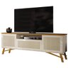 Rack para TV até 75 Polegadas 3 Portas Darin Cor Off White Cedro - 1