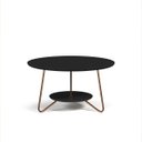 Ver imagem 6 de Conjunto 2 Mesa de Centro e Apoio Liz Sala Moderno - Preto