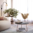 Ver mais imagens de Conjunto 2 Mesa de Centro e Apoio Liz Sala Moderno - Preto