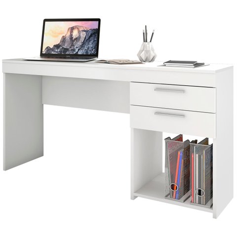 Mesa para Computador Office Opus Branco - MoveisAqui Notável
