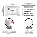 Ver imagem 2 de Kit 2 Travesseiros Cabra de Óculos Macio Confortável Antialérgico