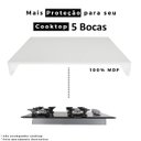 Ver imagem 6 de Tampa de Proteção Fogão Cooktop 5 Bocas em MDF Branco