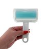 Rolo Tira Pêlo Animais Roupas Lavável Reutilizável sem Refil Ecológico Silicone Adesivo Azul - 4