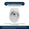 Assento Sanitário Laqueado Soft Close Victoria Cinza Quartzo (cinza Escuro) para Vaso Ideal - 3