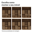 Ver imagem 6 de Guarda-roupa Casal 6 Portas Batentes Venus Madesa