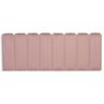 Cabeceira Queen Modulada Arredondada Cama Box Veludo Nude - 3