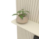 Ver imagem 7 de Home para TV Impressão Ripado 3D com LED Requinte 220 Off White - Gelius