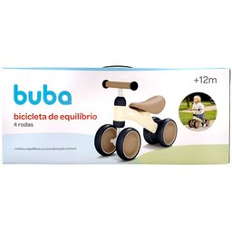 Bicicleta de Equilíbrio sem Pedal Andador Apoio Bege Buba - 7