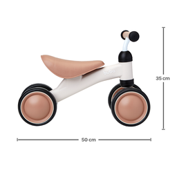 Bicicleta de Equilíbrio sem Pedal Andador Apoio Bege Buba - 4