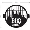 Placa Cantinho Do Churrasco Barbecue Em Mdf Redondo Gourmet - 3