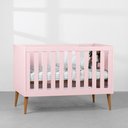 Ver imagem 1 de Berço Mini Cama Noah com Pés Retrô Mel - Rosa Abra Casa