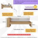 Ver imagem 3 de Cama de Solteiro para Colchão 188 X 78cm com Baú Embutido e Prateleira Multimóveis Mp4257 Rustic/