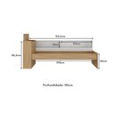 Ver imagem 7 de Cama de Solteiro para Colchão 188 X 78cm com Baú Embutido e Prateleira Multimóveis Mp4257 Rustic/