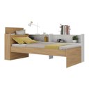 Ver imagem 1 de Cama de Solteiro para Colchão 188 X 78cm com Baú Embutido e Prateleira Multimóveis Mp4257 Rustic/