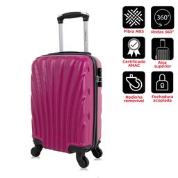 Kit Mala de Bordo Pink Pp + Frasqueira Dizy Swiss Move - 2
