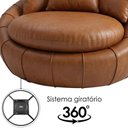 Ver imagem 6 de Poltrona Decorativa Safira Base Giratoria Courino Tcs 727 Moll