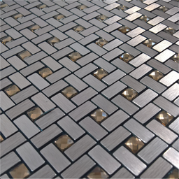 Pastilha Adesiva Aluminio Decoração Banheiro Cozinha Marrom - 3