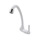 Ver imagem 1 de Torneira Cozinha Pia Parede Bica Móvel Branca Arejador Abs
