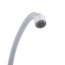 Ver imagem 5 de Torneira Cozinha Pia Parede Bica Móvel Branca Arejador Abs