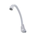 Ver imagem 6 de Torneira Cozinha Pia Parede Bica Móvel Branca Arejador Abs