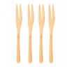 Conjunto 4 Garfos para Petisco de Bambu 18cm - 1