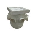 Ver imagem 1 de Ralo Invisível Sifonado 15x15 Branco Banheiro modelo Porcelanato Colar Piso com Caixa Sifonada 150 -