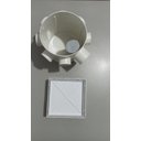 Ver imagem 6 de Ralo Invisível Sifonado 15x15 Branco Banheiro modelo Porcelanato Colar Piso com Caixa Sifonada 150 -