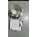 Ver imagem 2 de Ralo Invisível Sifonado 15x15 Branco Banheiro modelo Porcelanato Colar Piso com Caixa Sifonada 150 -