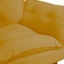 Ver imagem 2 de Kit 4 Poltronas Decorativa Sala e Quarto Opala Suede Herrero Cor:amarelo