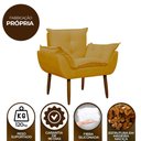 Ver imagem 5 de Kit 4 Poltronas Decorativa Sala e Quarto Opala Suede Herrero Cor:amarelo