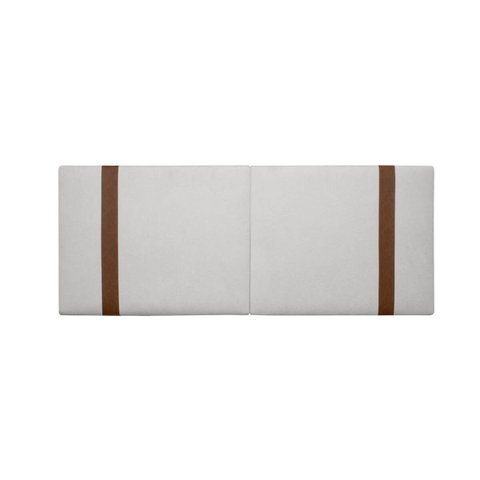 Painel Suspenso Cabeceira Dobrável Pietro para Cama Box Solteiro 90cm Boucle:bouclê Cinza Claro