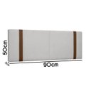 Ver imagem 6 de Painel Suspenso Cabeceira Dobrável Pietro para Cama Box Solteiro 90cm Boucle:bouclê Cinza Claro