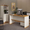 Ver mais imagens de Conjunto Escritório Mesa Armário Gaveteiro Berlin - Vianossa