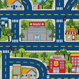Tapete Brisa Infantil Rolo 1,3m X 15m Pista Kapazi - 4