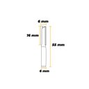 Ver imagem 3 de Fresa Tupia Manual 2 cortadores H6 x C6 x A16mm 2 Unidades
