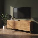 Ver imagem 4 de Rack para TV até 55'' 135cm com 3 Portas e Pés Metálicos Mel BR164