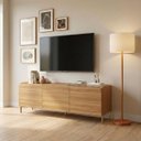 Ver imagem 3 de Rack para TV até 55'' 135cm com 3 Portas e Pés Metálicos Mel BR164