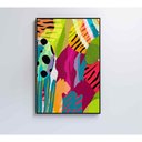 Ver imagem 2 de Quadro Pintura Aquarela Tropical 2 60x40 Cm Vidro Impresso