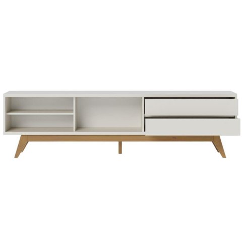 Rack Ripado para Tvs 75 Viareggio Off White Matte