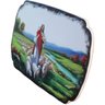 Quadro Mesa Colecionável Jesus Cristo Ovelhas Campo 20x14cm - 2