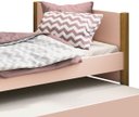Ver imagem 4 de Cama Babá Solteiro com Auxiliar Simba Rosa Fosco com Madeira - Reller