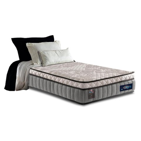 Colchão Solteiro CAMA INBOX Molas Ensacadas Euro Pillow 88x188x31 Cama inBox Frost ThermoGel