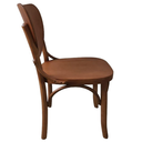 Ver imagem 3 de Cadeira Thais Madeira Maciça Gourmet Restaurante Cafeteria Castanho Mogno