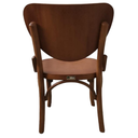 Ver imagem 2 de Cadeira Thais Madeira Maciça Gourmet Restaurante Cafeteria Castanho Mogno
