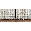 Ver imagem 5 de Cortina Pia Renda Cozinha Bege Lisa Floral 1,60x0,80 Alt