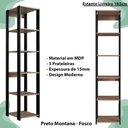 Ver imagem 4 de Estante Livreiro 183cm 05 Prateleiras Preto Montana Proddy Preto Montana